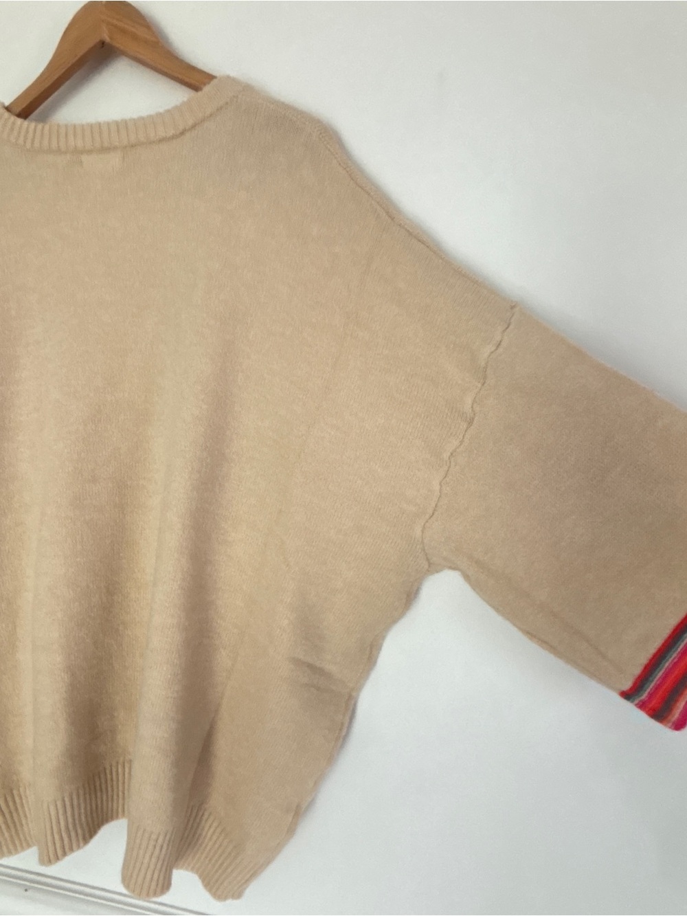 Easel Plus Crewneck Floral Sweater Size 2X Neutral Cozy Chic Boho * E10 - Picture 15 of 16